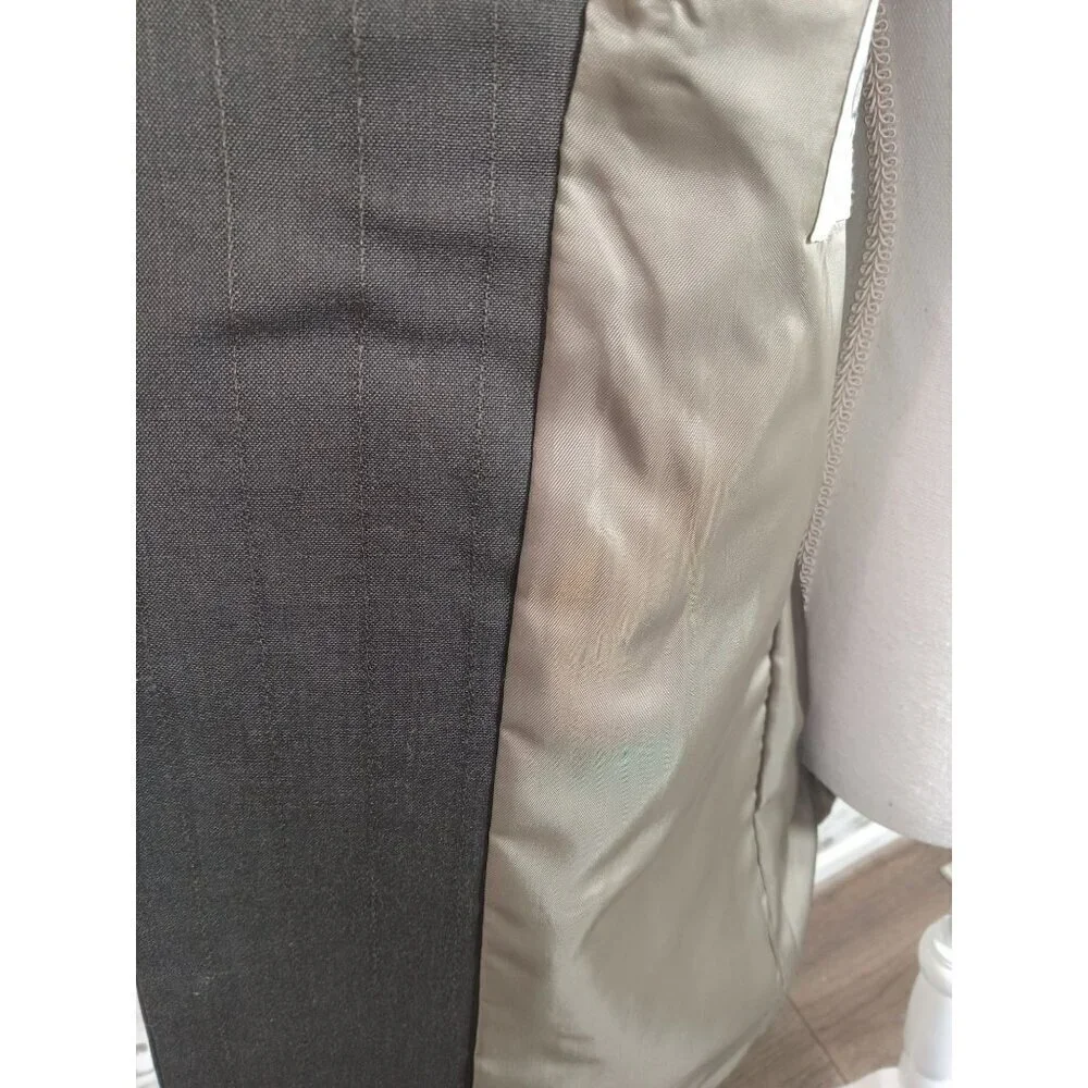 OLEG CASSINI 2pc Men's Wool Suit Brown Pinstripe Size 40R